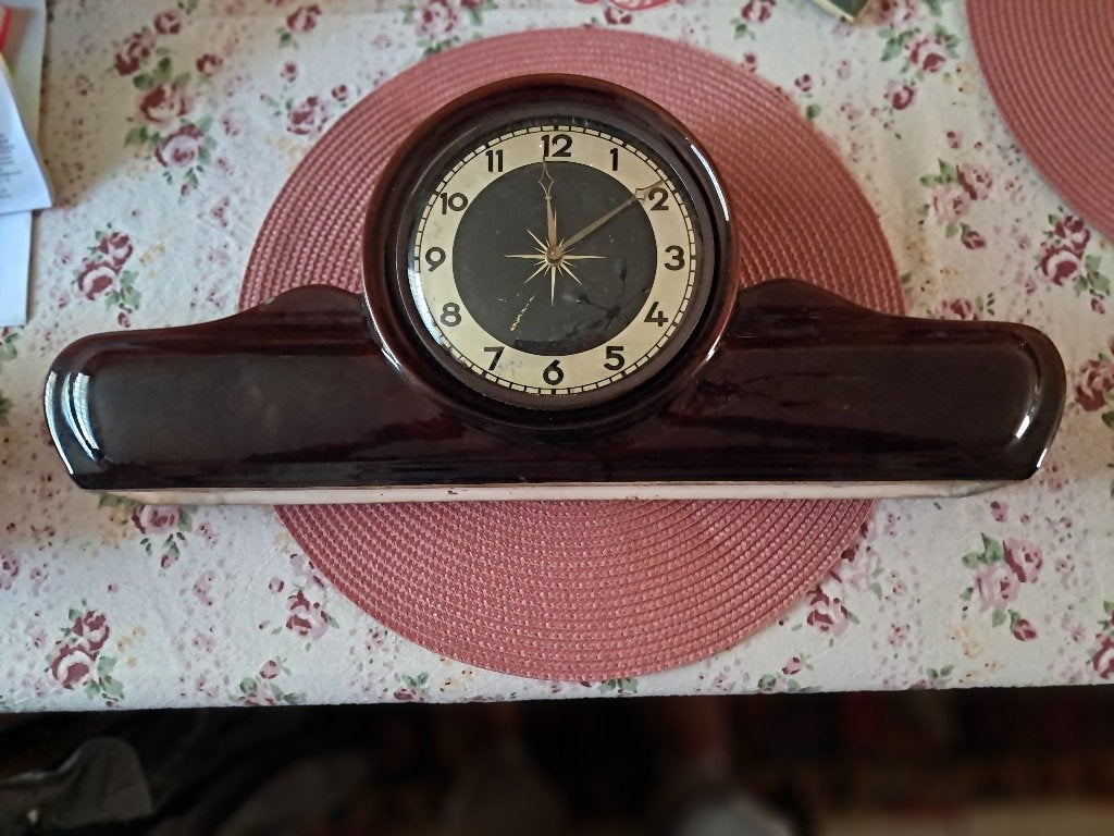 Horloge céramique rétro des années 1960 S&G qui fonctionne, Enlèvement ou Envoi, Autres types