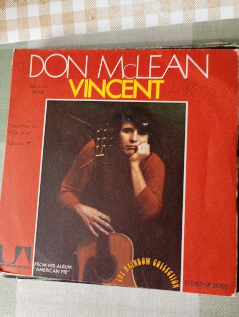 Don Mc Lean - Vincent / Castles in the air, Enlèvement ou Envoi, Pochette photo, 7 inch, Utilisé