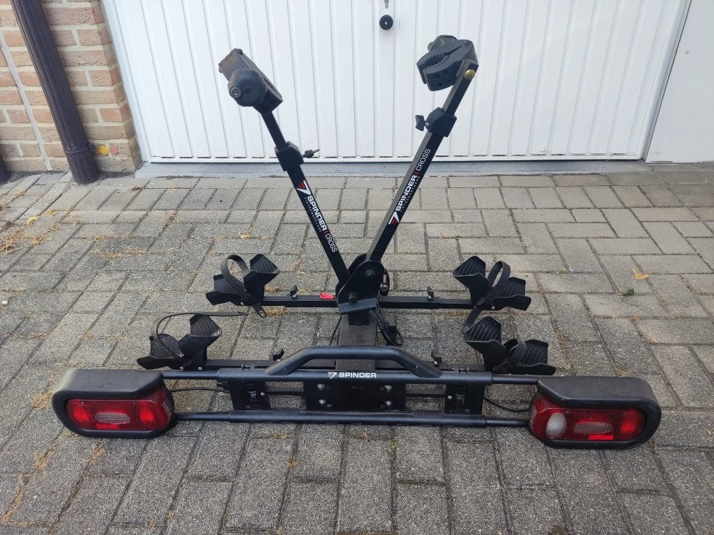 fietsrekje 2 fietsen kantelbaar voor trekhaak, Auto diversen, Fietsendragers, Ophalen, Gebruikt, Elektrische fiets, 2 fietsen