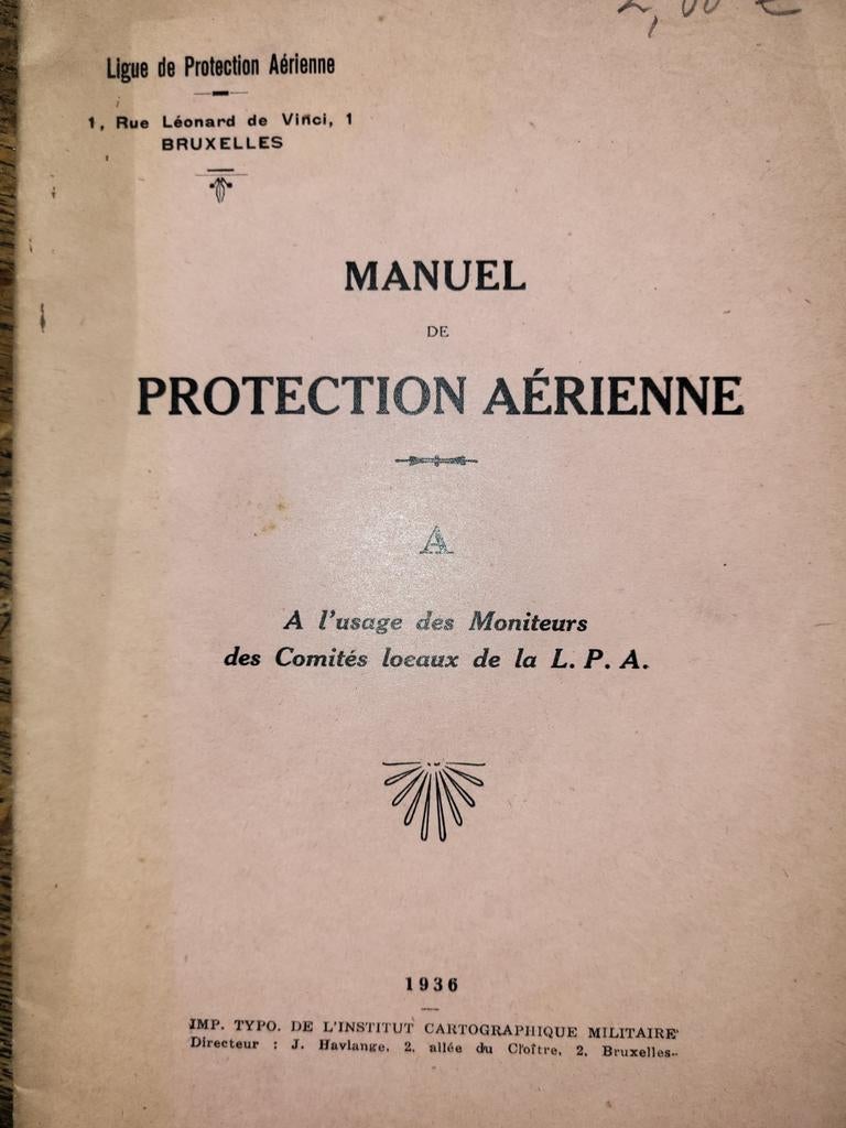 Manuel de protection aérienne, Avant 1940, Utilisé, Autres sujets/thèmes, Envoi