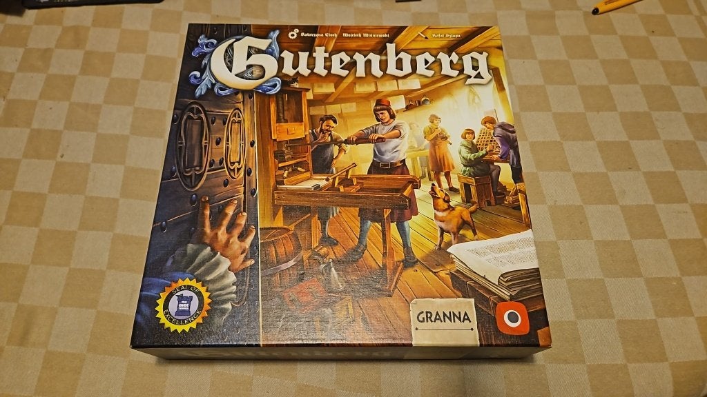 bordspel strategiespel Gutenberg tactiekspel, Hobby en Vrije tijd, Vijf spelers of meer, Ophalen of Verzenden, Nieuw