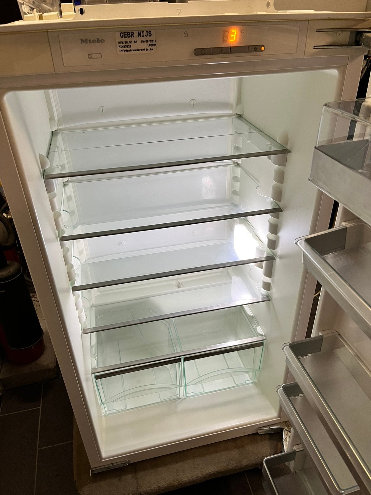Inbouwkoelkast Miele, Elektronische apparatuur, Ophalen, Zo goed als nieuw