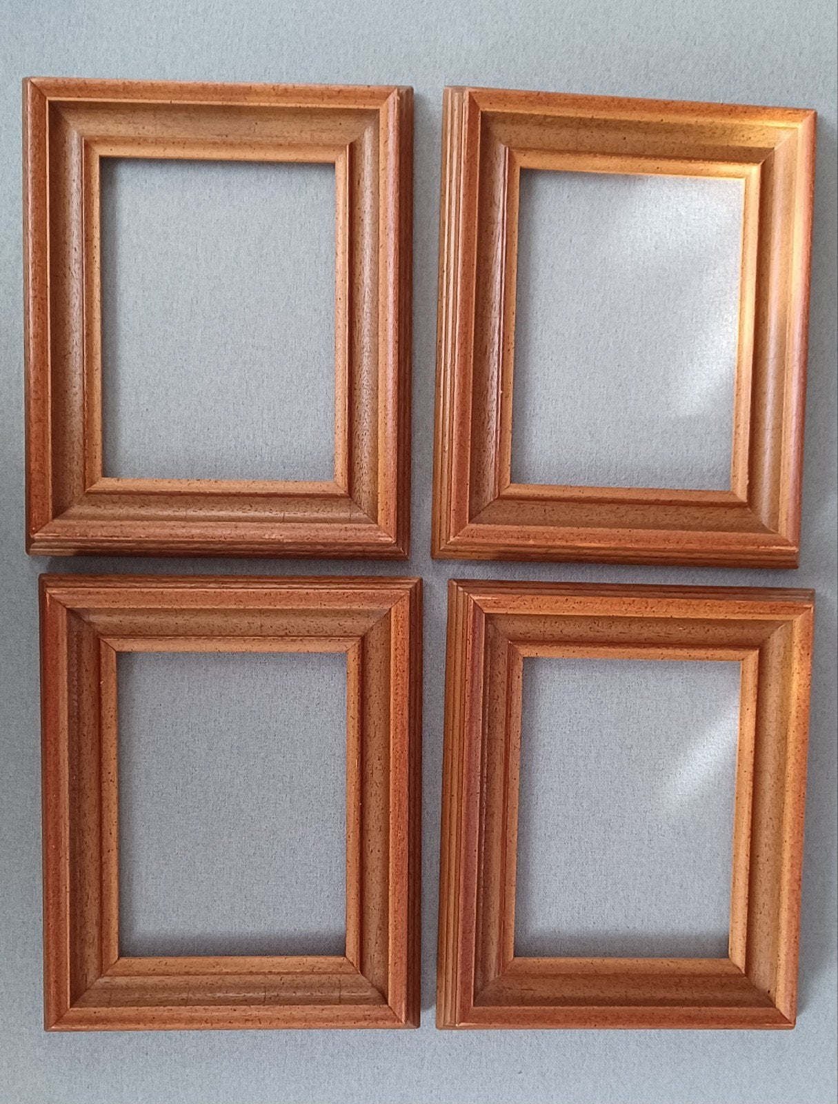4 houten kaders, Ophalen of Verzenden, Bruin, Wissellijst, Hout
