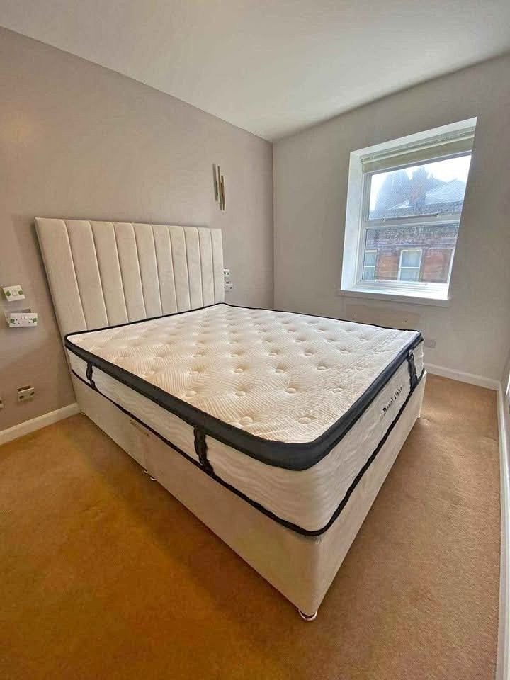 Lit et matelas (paiement en espèces à la livraison), Envoi, Neuf, Deux personnes, Bleu