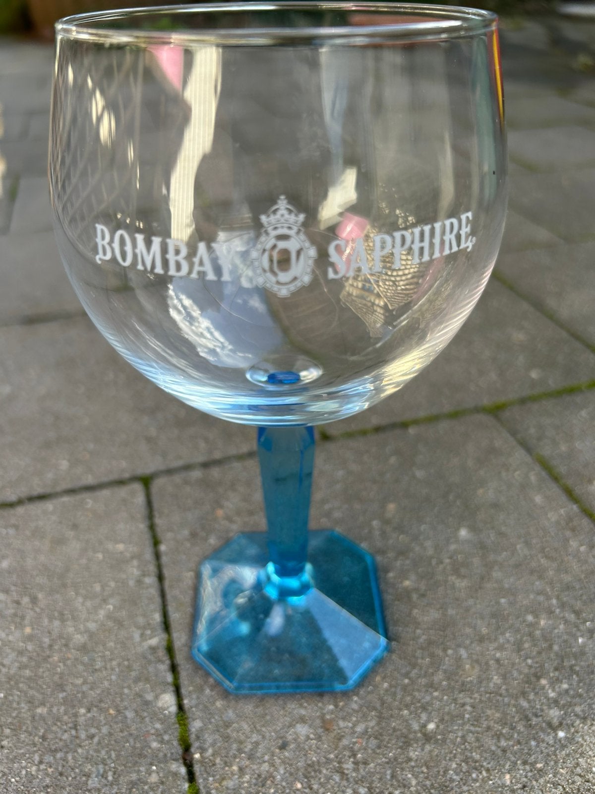 4 Bombay Sapphire glazen, Ophalen, Zo goed als nieuw