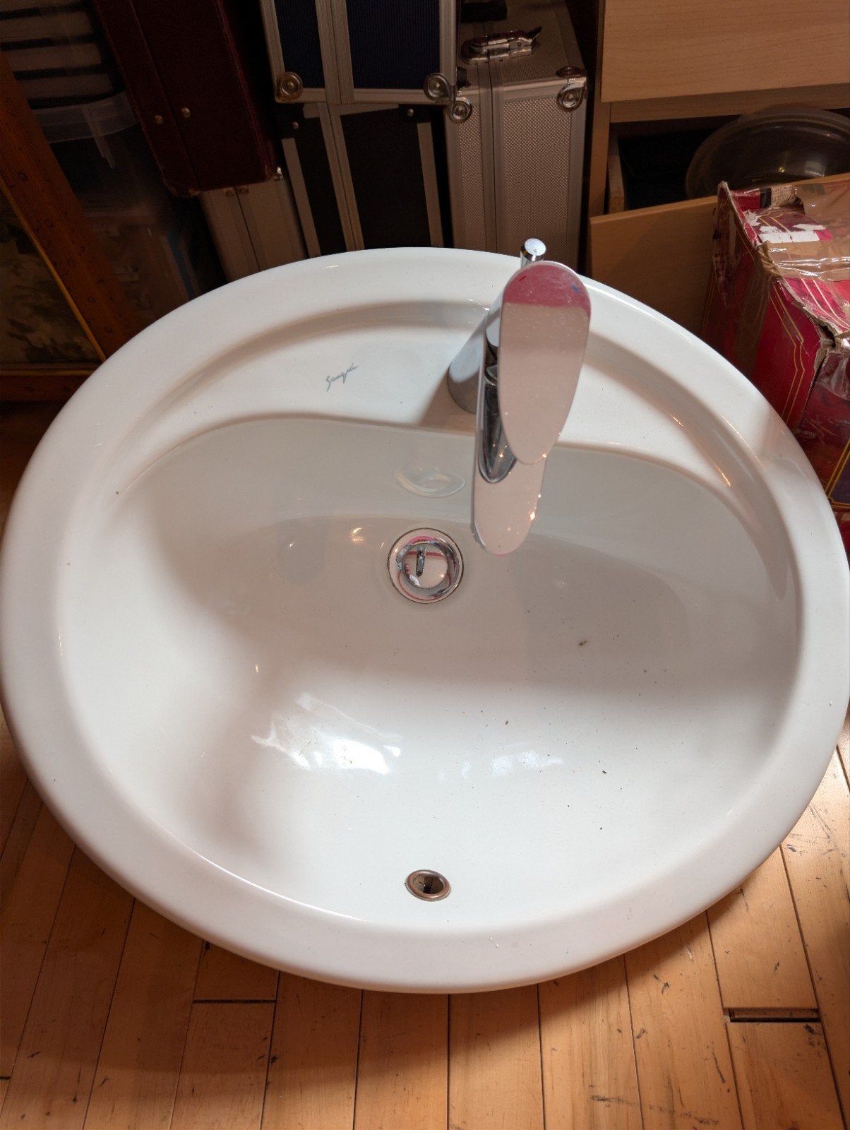 ensemble lavabo + robinet, Bricolage & Construction, Enlèvement, Comme neuf, Robinet