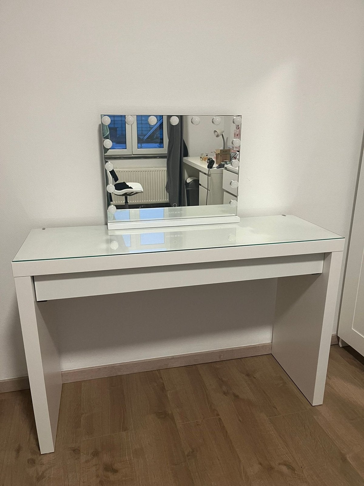 Make up tafel + spiegel met lichtjes, Enlèvement, Comme neuf