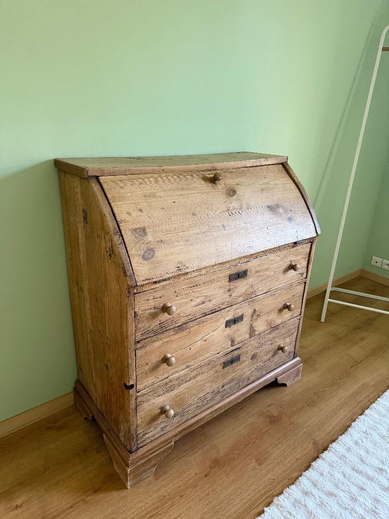 Antieke grenen secretaire meubel, Huis en Inrichting, Ophalen, Gebruikt