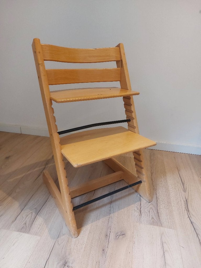 Stokke Tripp Trapp stoel, houten kleur, Enlèvement, Utilisé, Chaise évolutive
