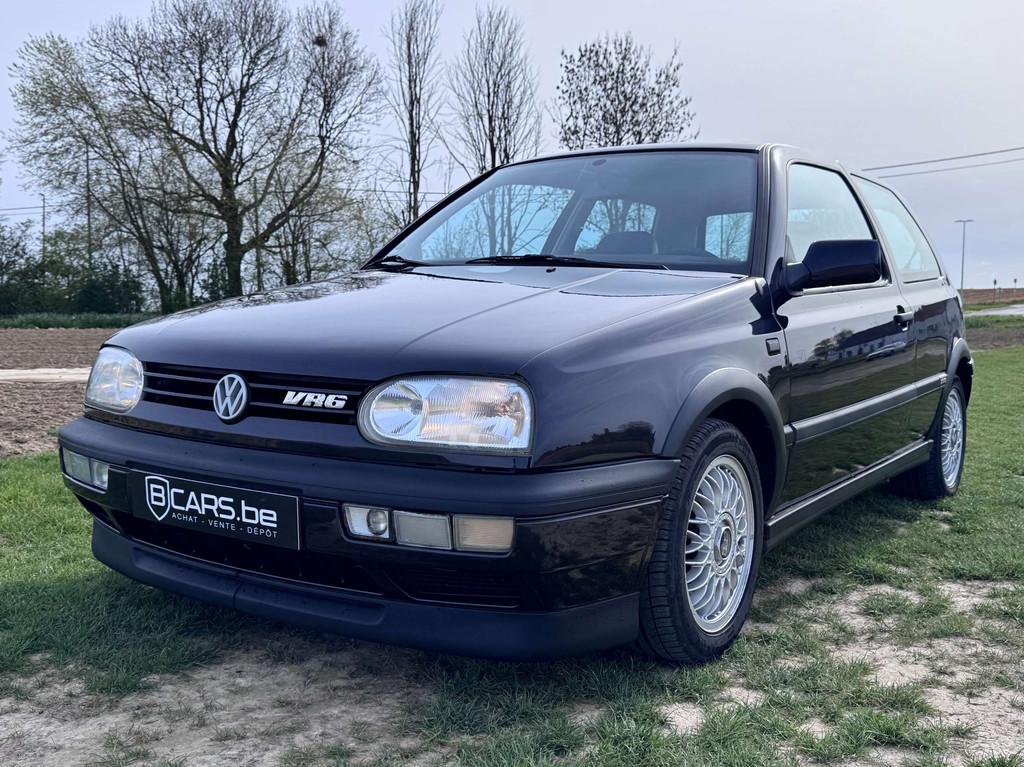 Volkswagen Golf VR6 * 3 doors * Black Leather* 120000 KM* Fu, Auto's, Zwart, Leder, Bedrijf, Berline