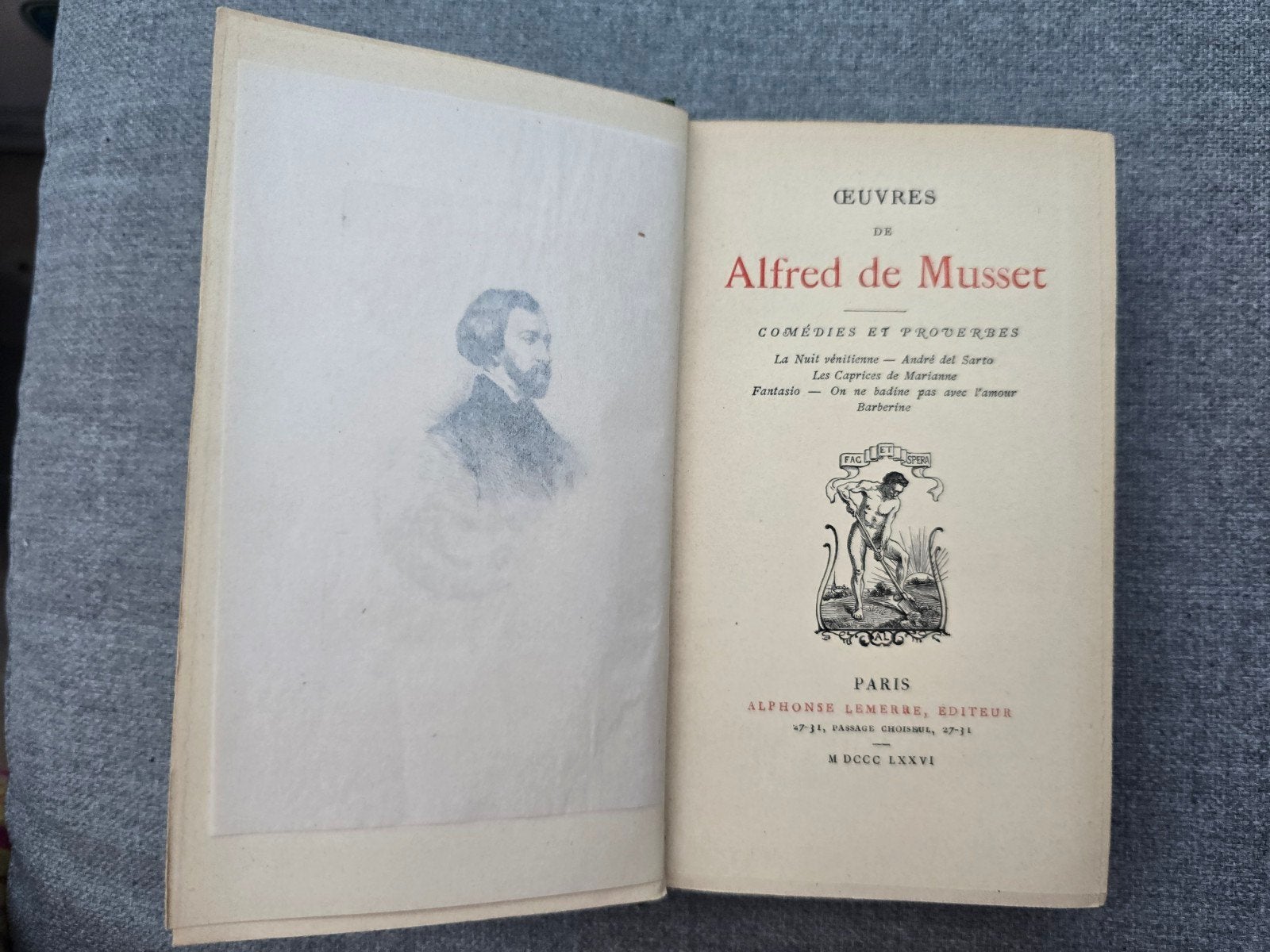 œuvres complètes d'Alfred de Musset, 1876, Antiquités & Art, Enlèvement ou Envoi