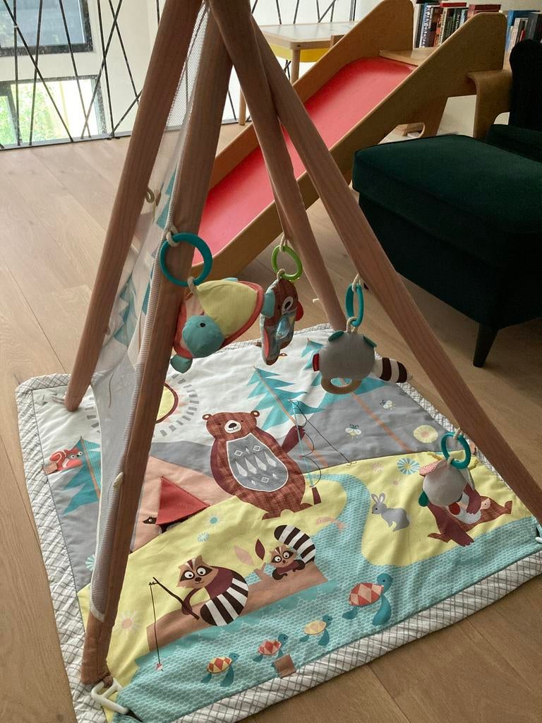 Speeltapijt met knuffeltjes, Ophalen, Gebruikt