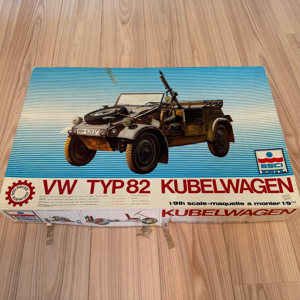 Esci 1/9 modellen: Kettenkrad + Kubelwagen + soldaat, Hobby en Vrije tijd, Ophalen, Nieuw, Groter dan 1:32, Overige merken