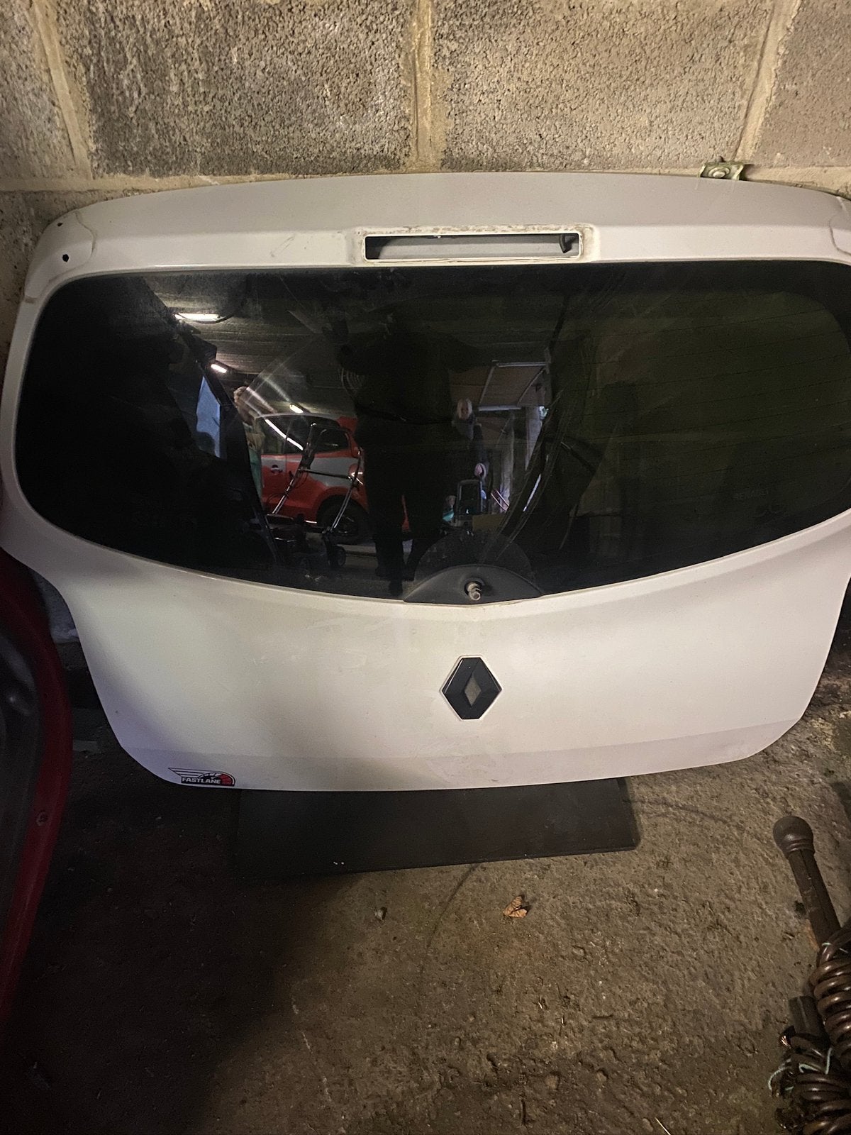 TWINGO 2 hayon arrière blanc, Enlèvement, Arrière
