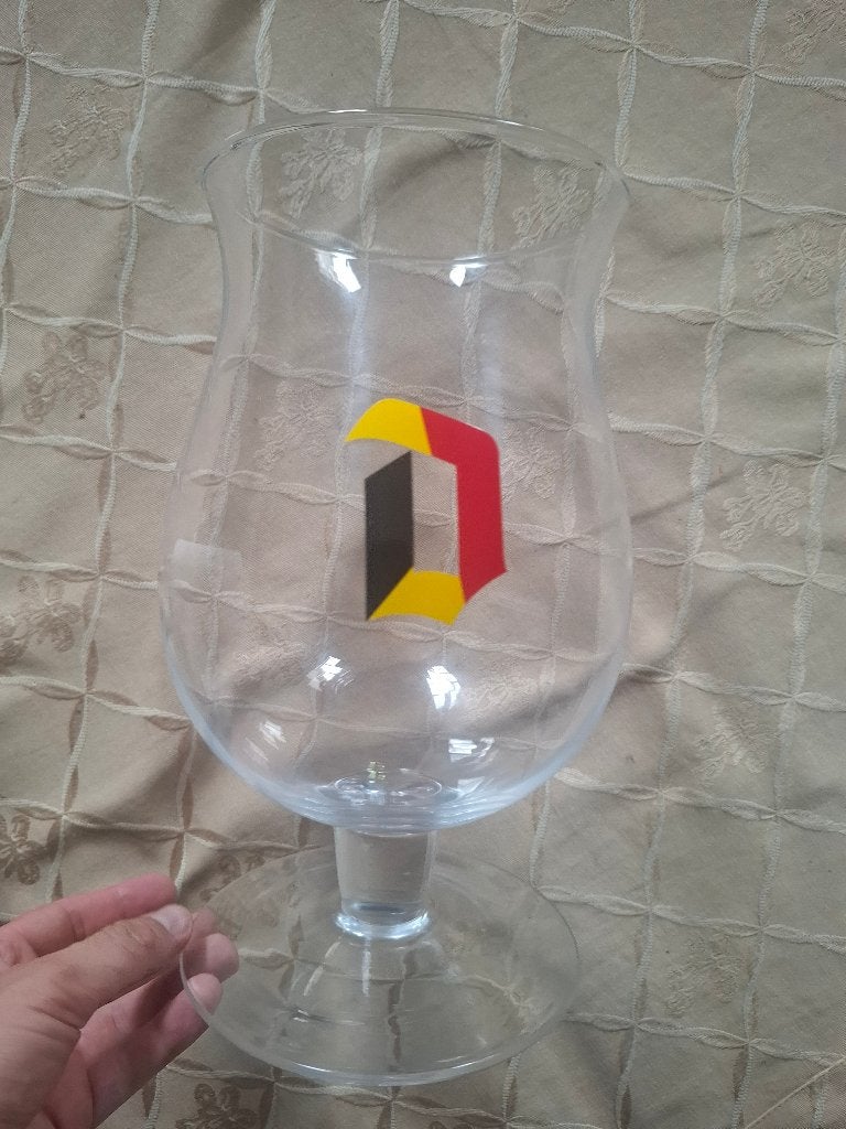 Duvel 3 liter glas België, Verzamelen, Ophalen of Verzenden, Zo goed als nieuw, Glas of Glazen, Duvel