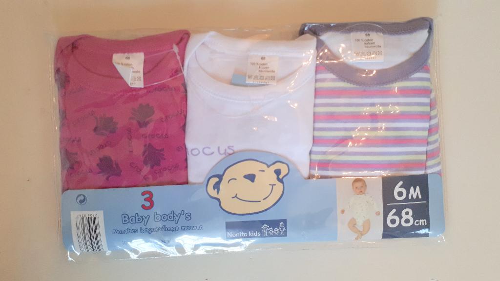 baby body's / nieuw / 3 stuks, Ophalen, Nieuw, Meisje, Nacht- of Onderkleding