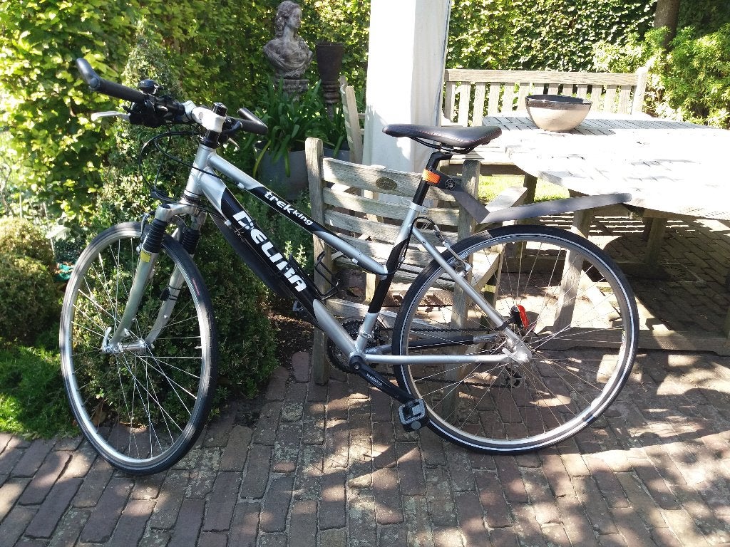 Dames sportfiets, Fietsen en Brommers, Gebruikt, Velgrem, Versnellingen, Ophalen