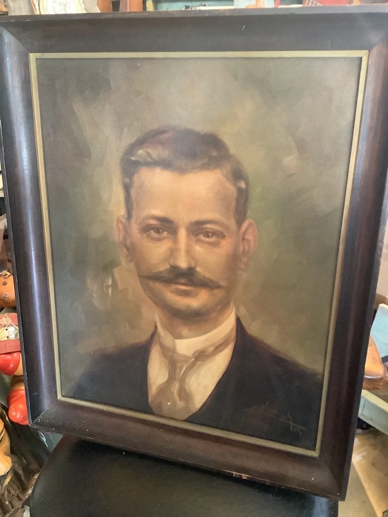 Kunstwerk olieverf op doek  ( gesigneerd), Ophalen