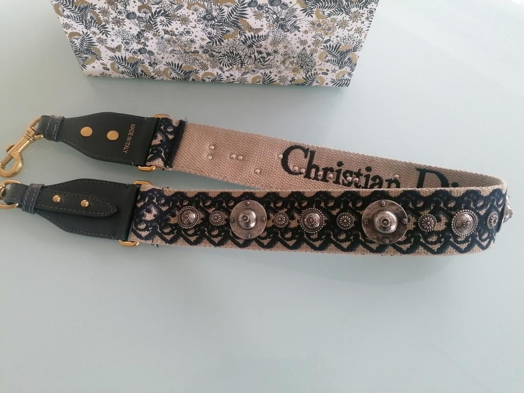 Christian dior handtas riem., Handtassen en Accessoires, Armbanden, Ophalen of Verzenden, Gebruikt, Zwart, Leer