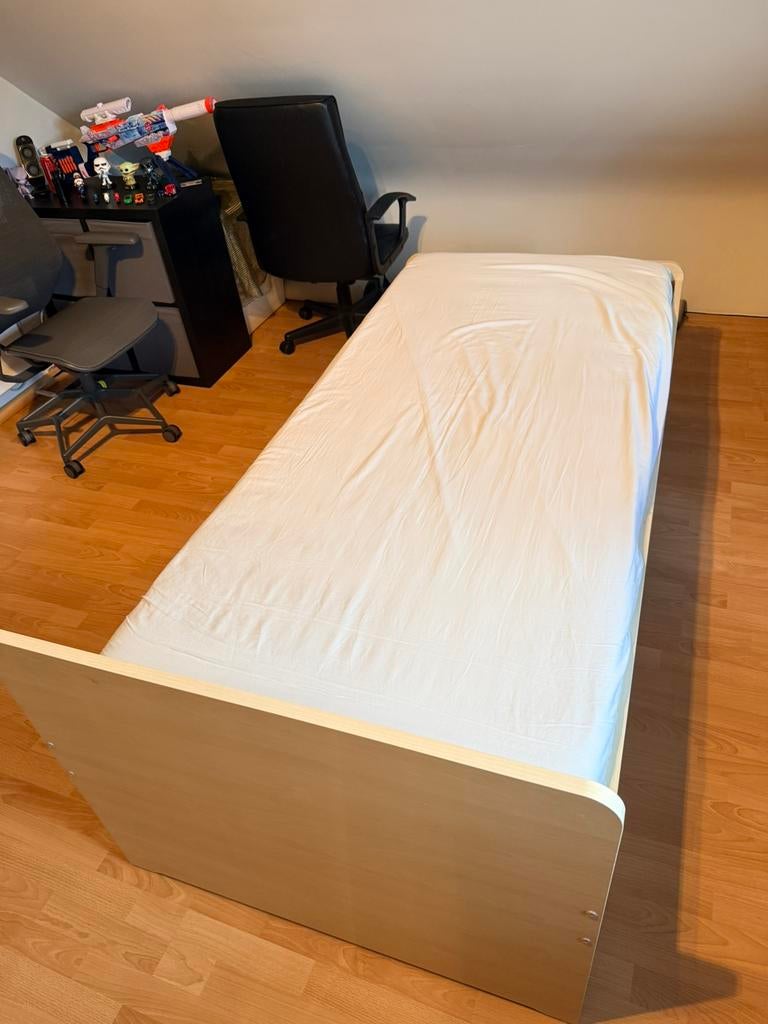 Kind eenpersoonsbed Ikea (90cm x 200cm), Enlèvement, Comme neuf, Matelas
