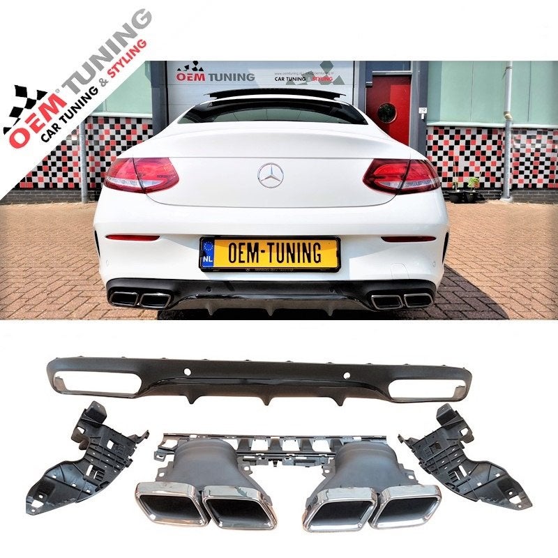 Diffuser voor Mercedes-Benz C-Klasse C205 C63 COUPE AMG Look, Autos : Pièces & Accessoires, Carrosserie & Tôlerie, Pare-chocs