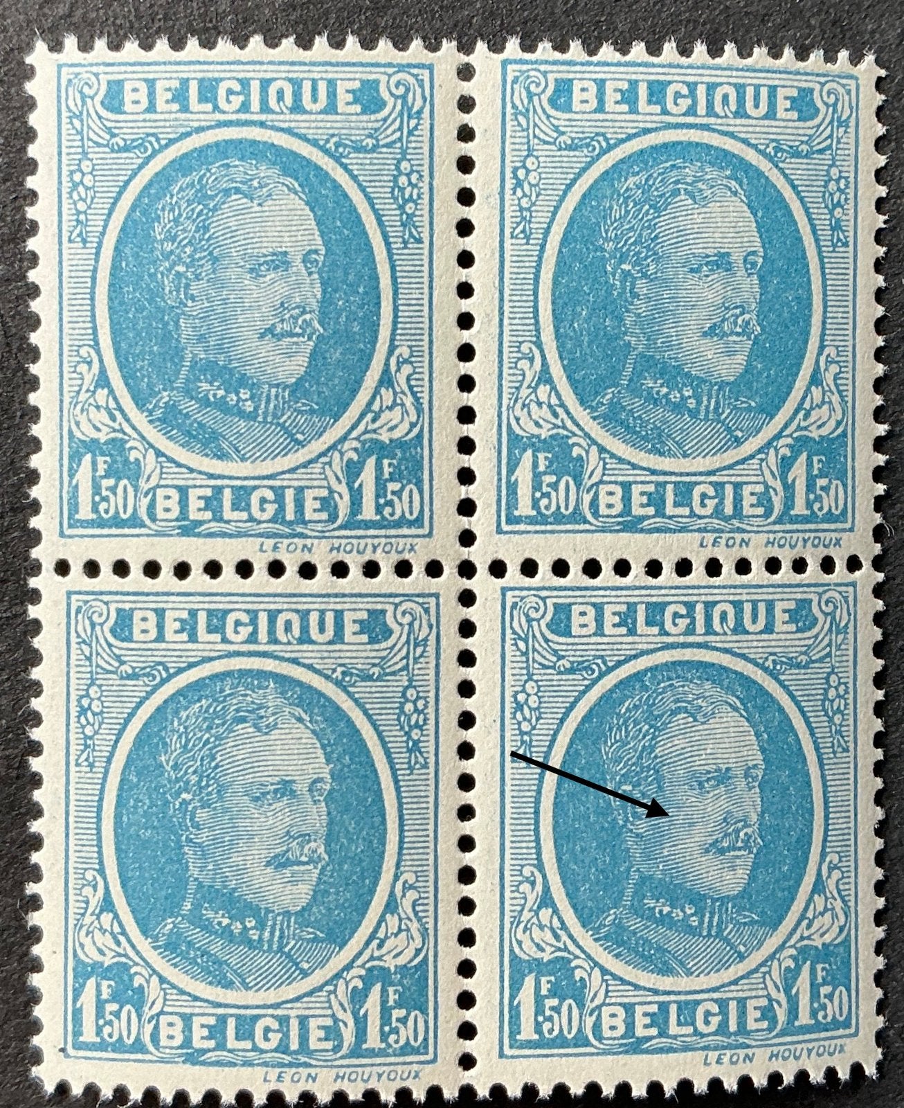 LOT 960. COB: 207a-V1.HOUYOUX. MNH. **  Bloc., Neuf, Enlèvement ou Envoi, Non oblitéré, Gomme originale