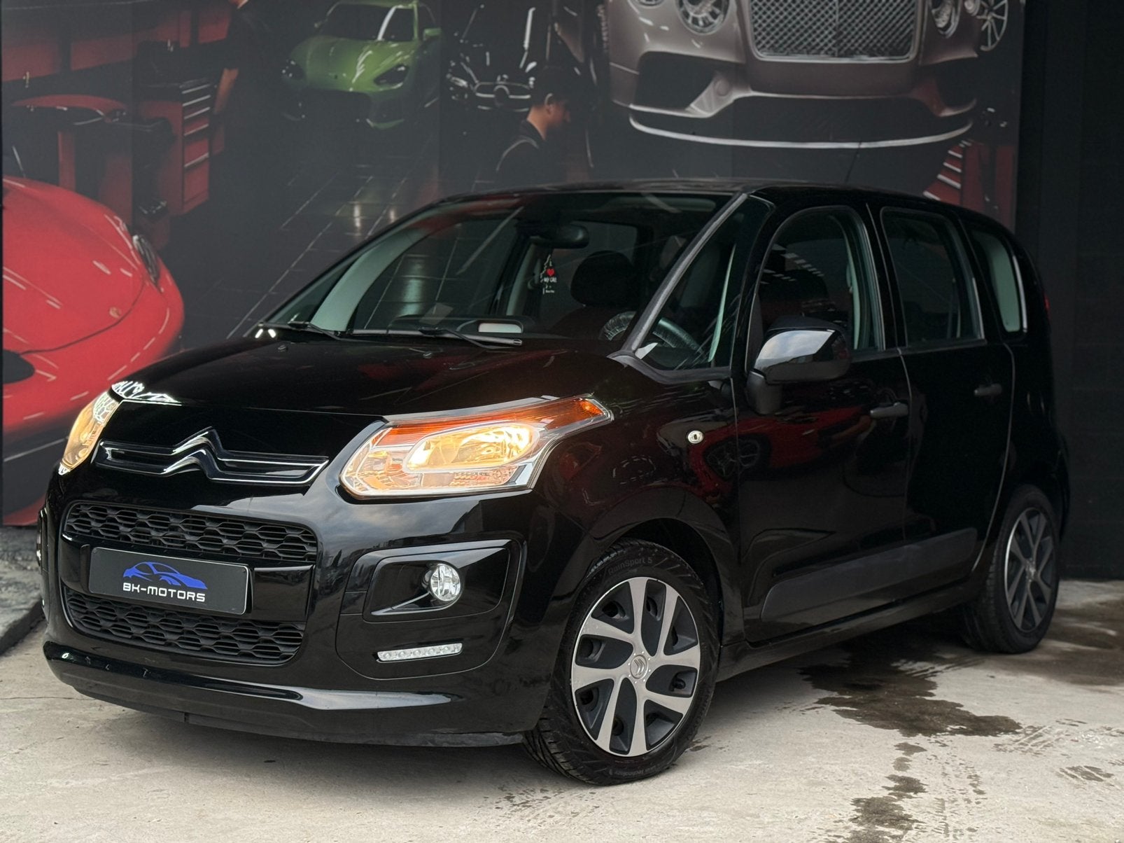 Citroen C3 Picasso 1.6 diesel airco, Auto's, Citroën, Euro 5, Stof, Zwart, 4 cilinders
