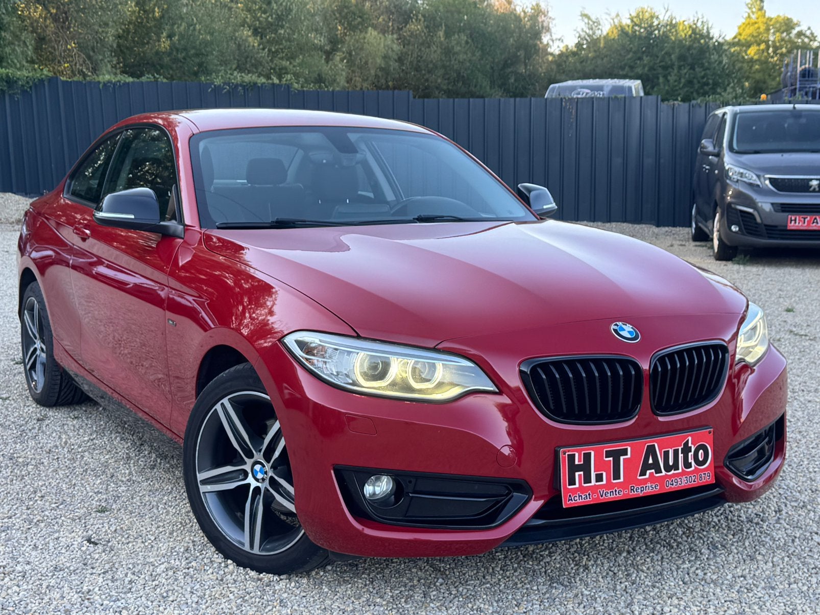 BMW 218 D Coupé/Etat neuf/Sport Line/Euro6b/Gps/Garantie, Rouge, Alarme, Euro 6, Entreprise