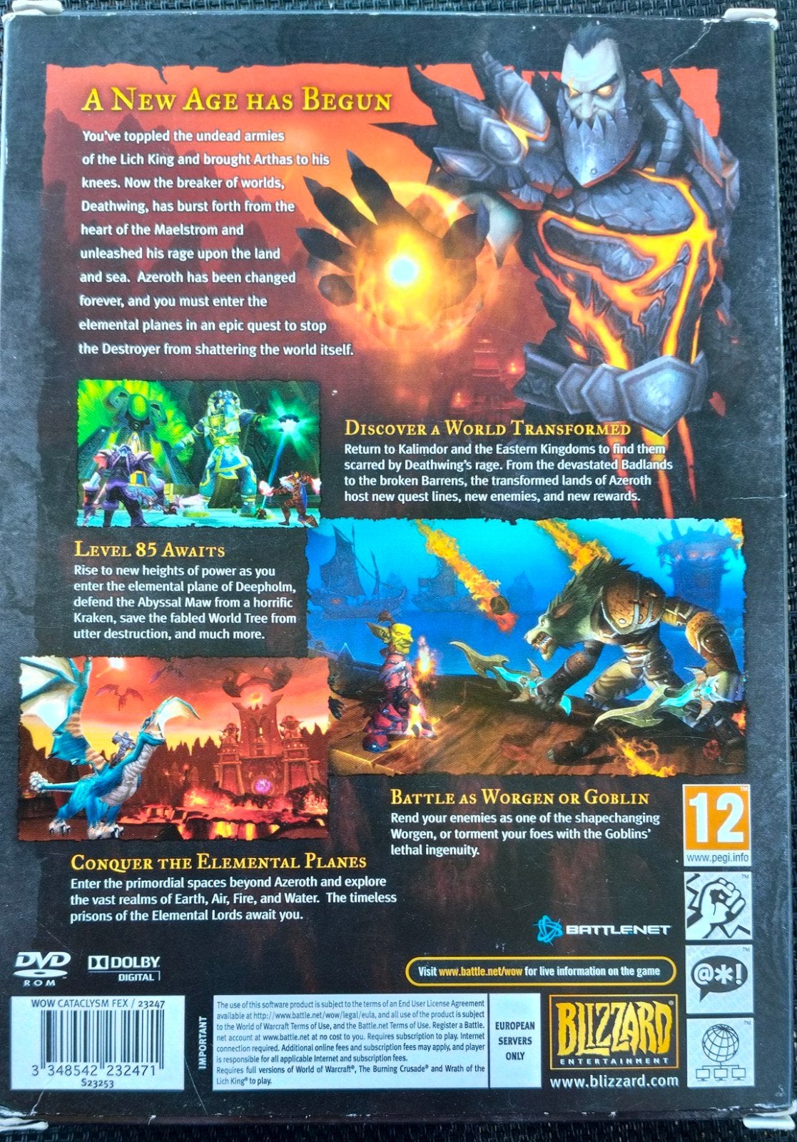 World of Warcraft: Cataclysm, Ophalen, Role Playing Game (Rpg), Vanaf 12 jaar
