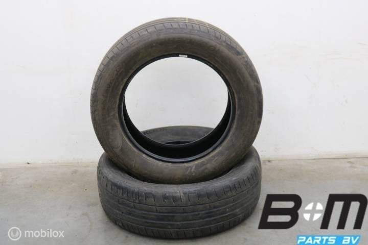 2 x 2356018 103H Hankook Ventus S1 Evo 3 met 4mm 235 60 18, 18 inch, Gebruikt, 235 mm, Band(en)
