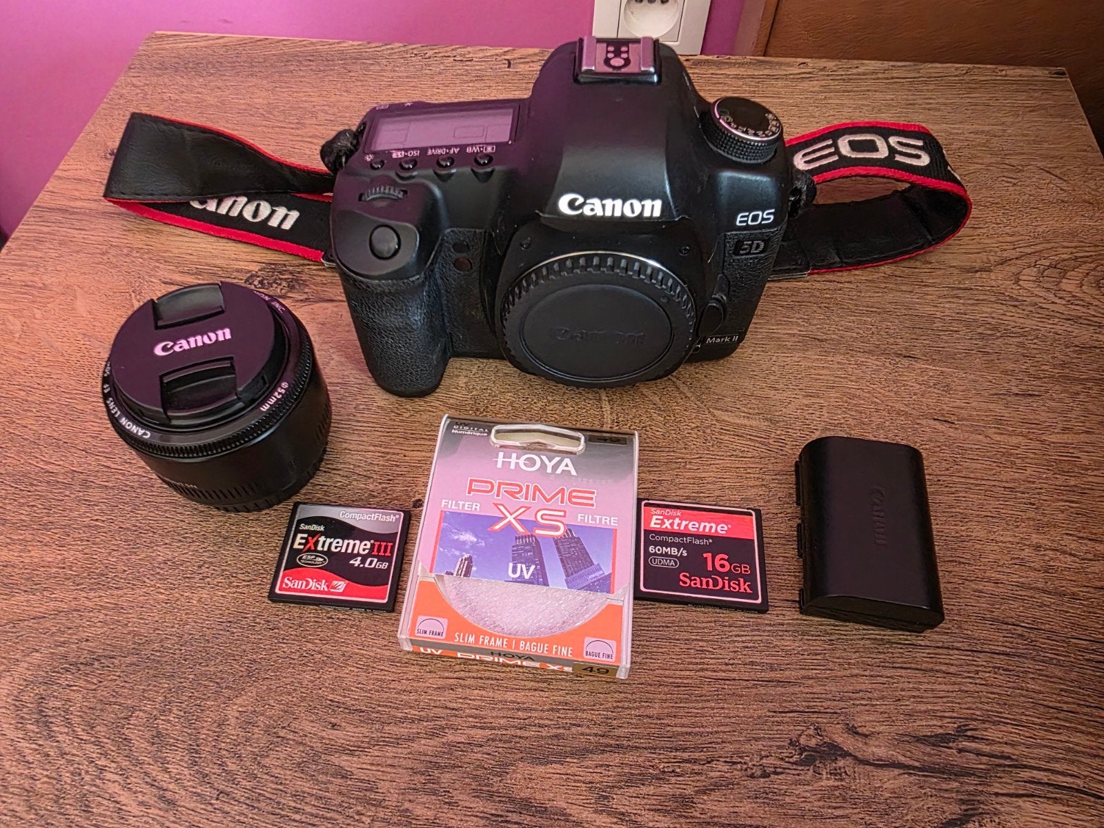 Canon Eos 5 D Mark II, Ophalen, Accu, Canon
