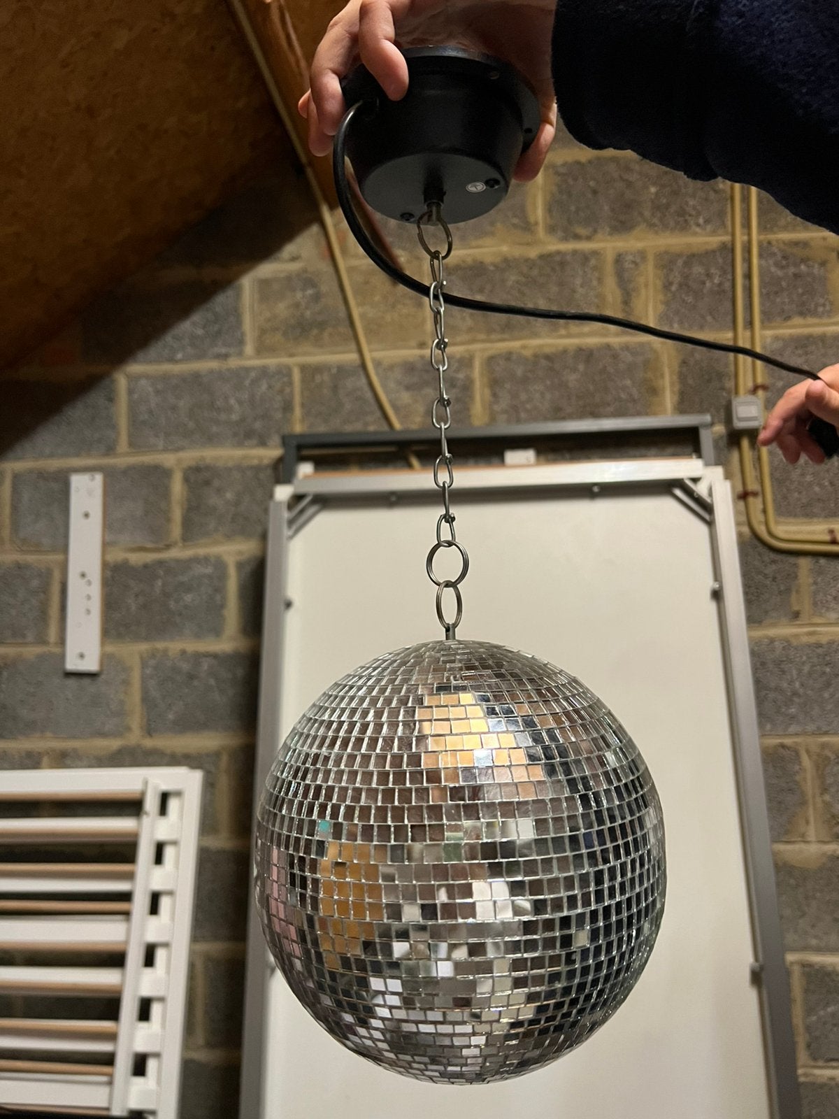 Discobol met echt glas/ 22 cm diameter, Muziek en Instrumenten, Ophalen, Zo goed als nieuw, Discobol