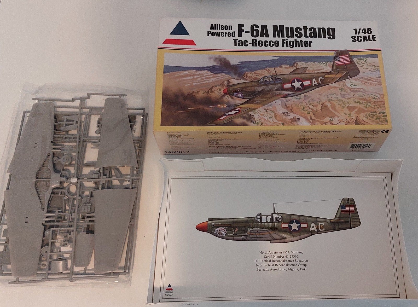 Miniatures précises F-6 A MUSTANG à l'échelle 1/48., Neuf, Enlèvement ou Envoi, Avion, Plus grand que 1:72