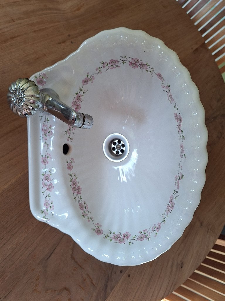 porceleinen lavabo/handenwasser/wastafel retro/vintage, Enlèvement