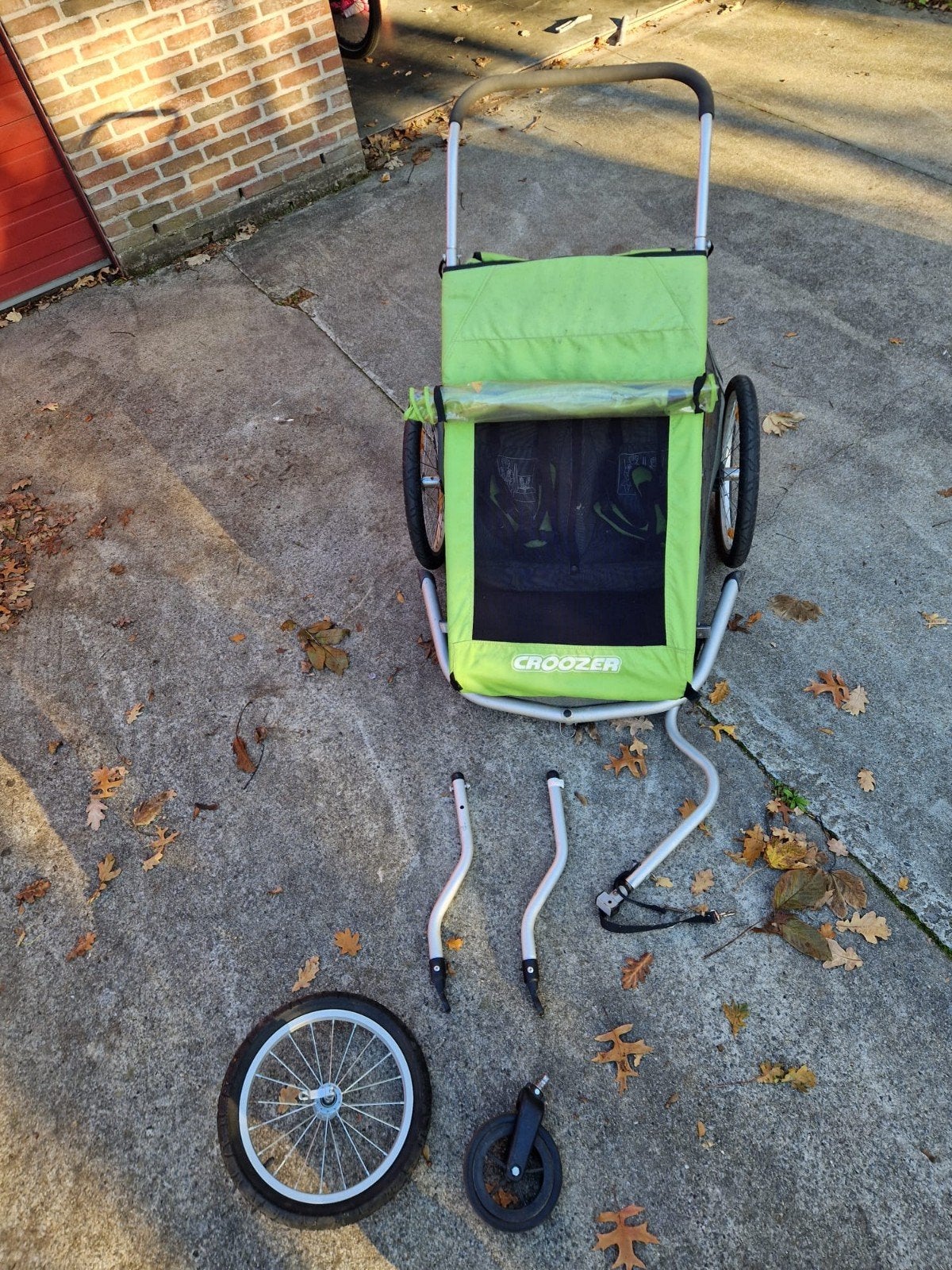fietskar croozer, Ophalen, Gebruikt, Opvouwbaar, Croozer