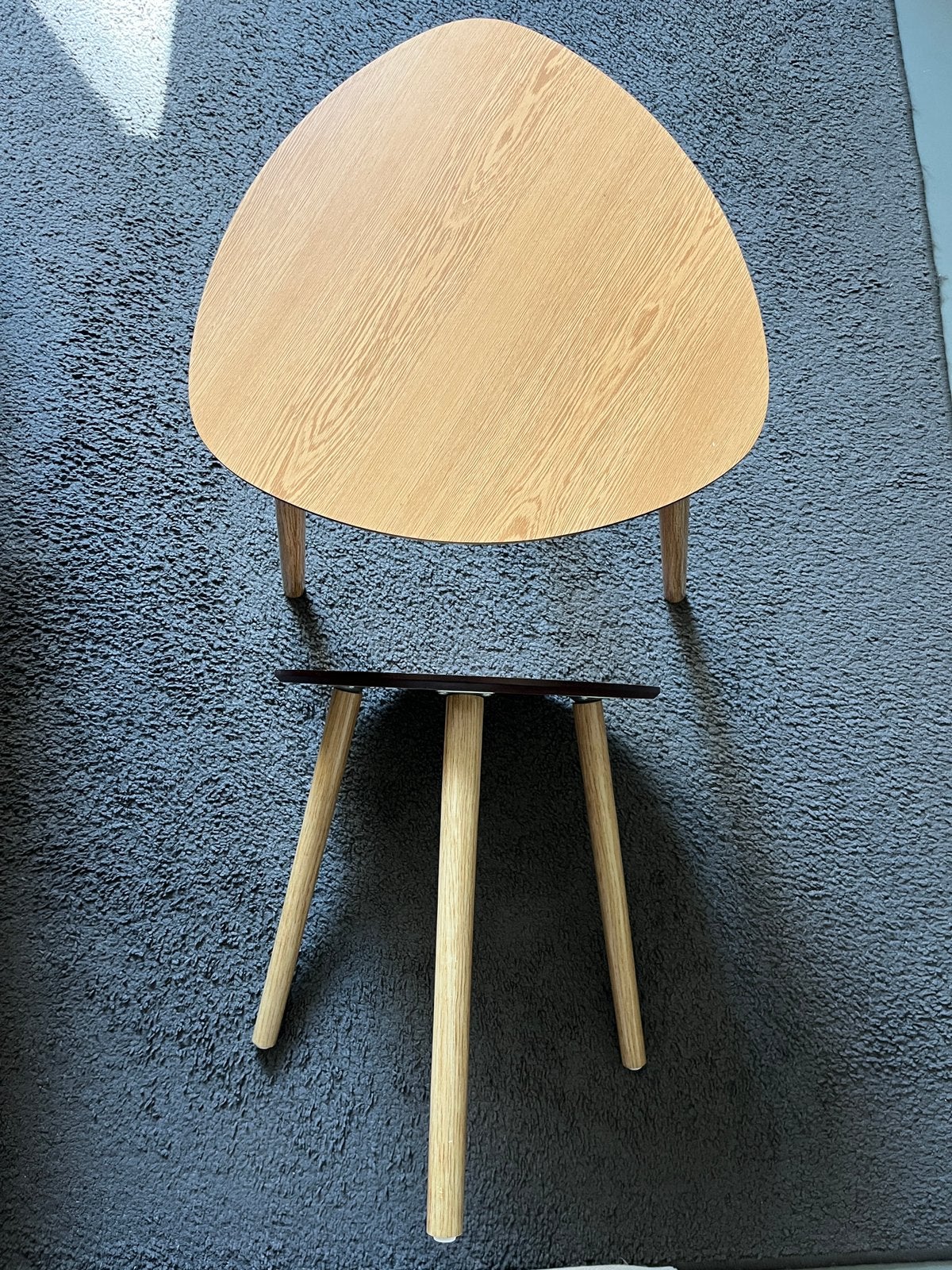 2 salontafeltjes hout, Ophalen, Zo goed als nieuw, Hout
