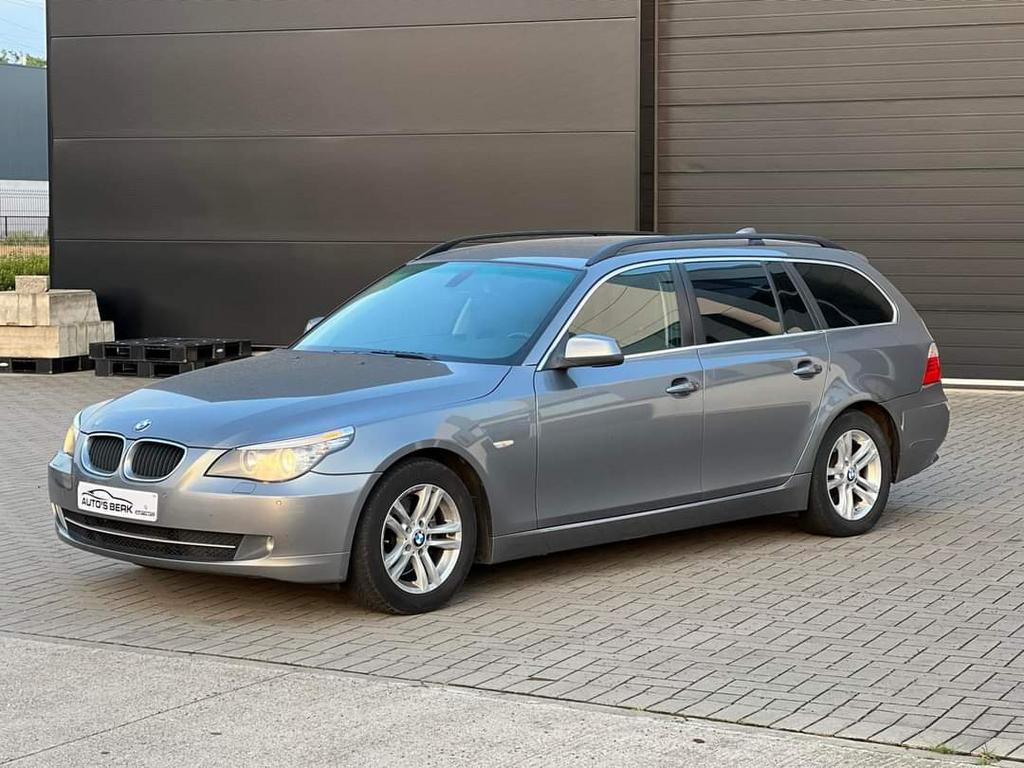 Bmw 5 serie toering, Auto's, BMW, Euro 5, Zwart, Start-stop-systeem, Leder