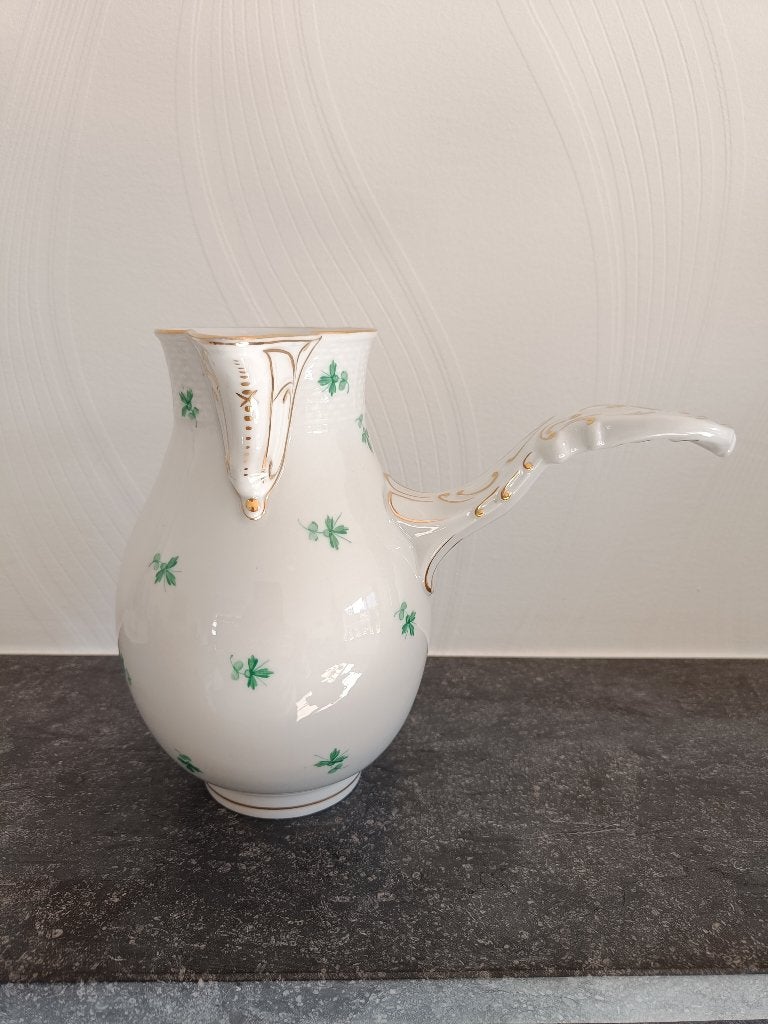Herend porselein. Grote kan met handvat. Hoogte: 19,50 cm., Enlèvement ou Envoi