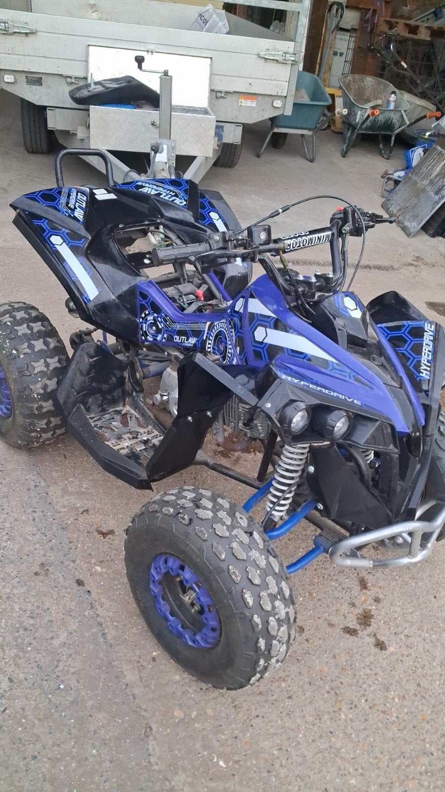 Quad 125cc, Ophalen