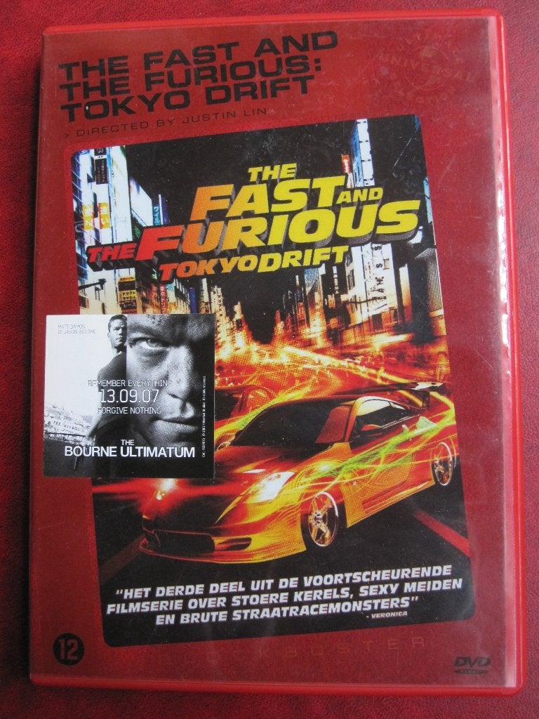 Fast and Furious 3 - Tokyo Drift, CD & DVD, DVD | Action, Comme neuf, Action, À partir de 12 ans, Enlèvement ou Envoi