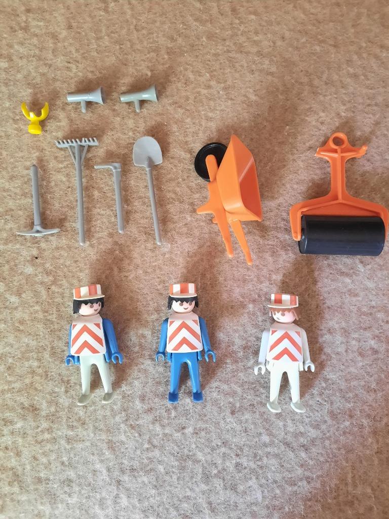 Zeldzaam Playmobil Wegenwerkers Set uit 1974 - Vintage Klass, Ophalen, Gebruikt, Complete set