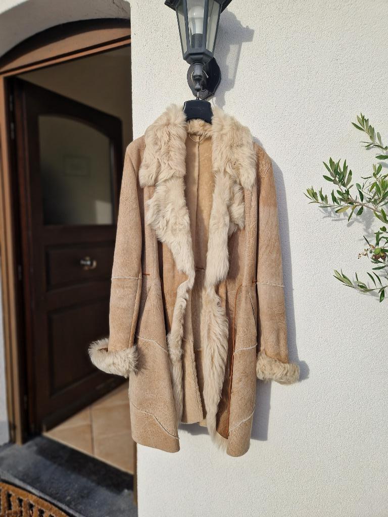 Manteau femme 29th October - peau de mouton retournée, Kleding | Dames, Maat 38/40 (M), Verzenden, Beige, 29th October