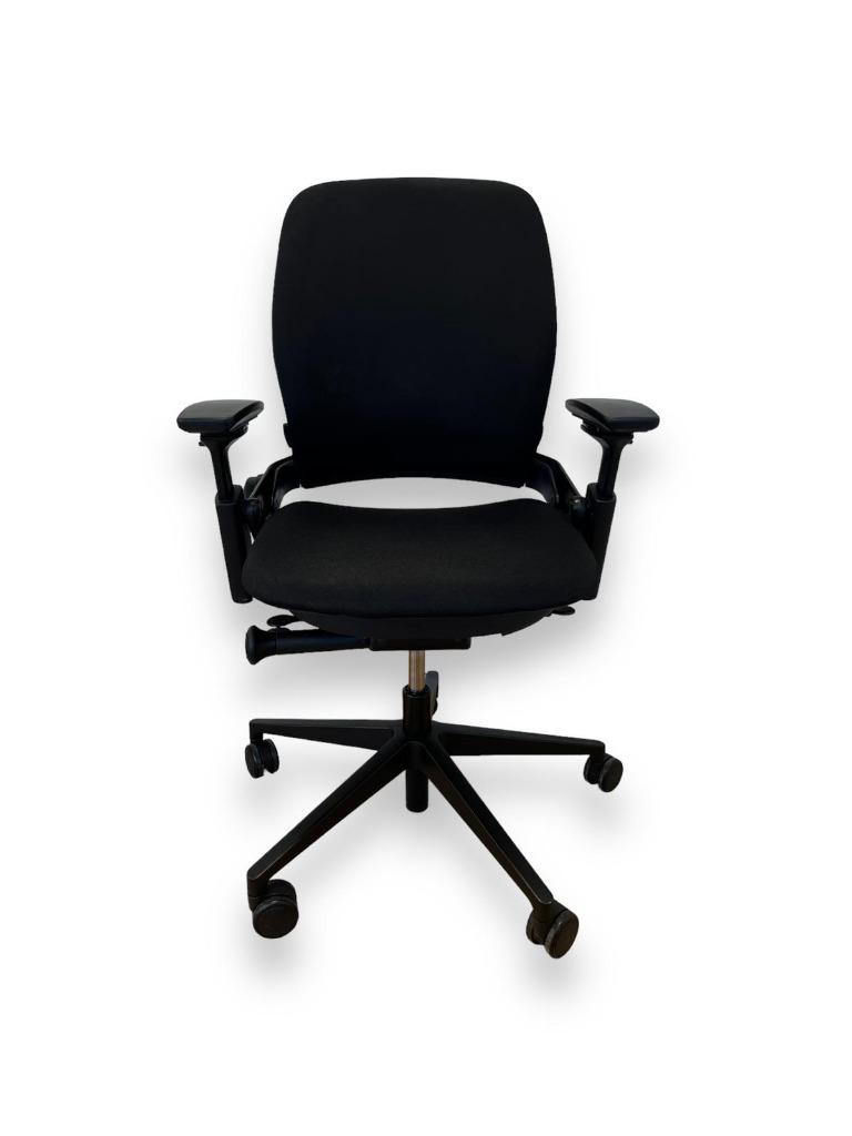Steelcase Leap V2 Noir, Enlèvement ou Envoi, Chaise de bureau de gaming, Comme neuf, Chaise de bureau