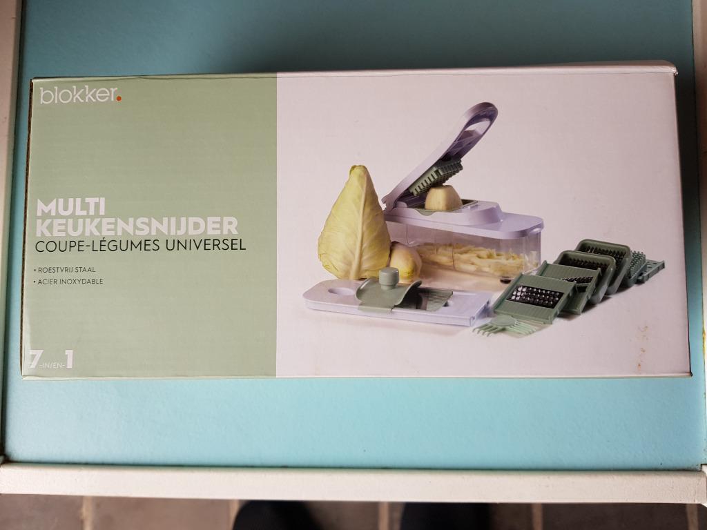 Multi keukensnijder + spiraalsnijder + knoflookpers, Huis en Inrichting, Ophalen, Zo goed als nieuw