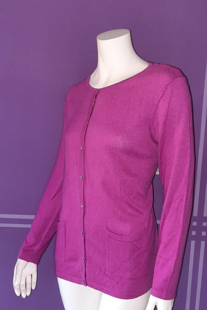 Damart longsleeve/vestje "L", Maat 42/44 (L), Ophalen of Verzenden, Zo goed als nieuw, Lange mouw