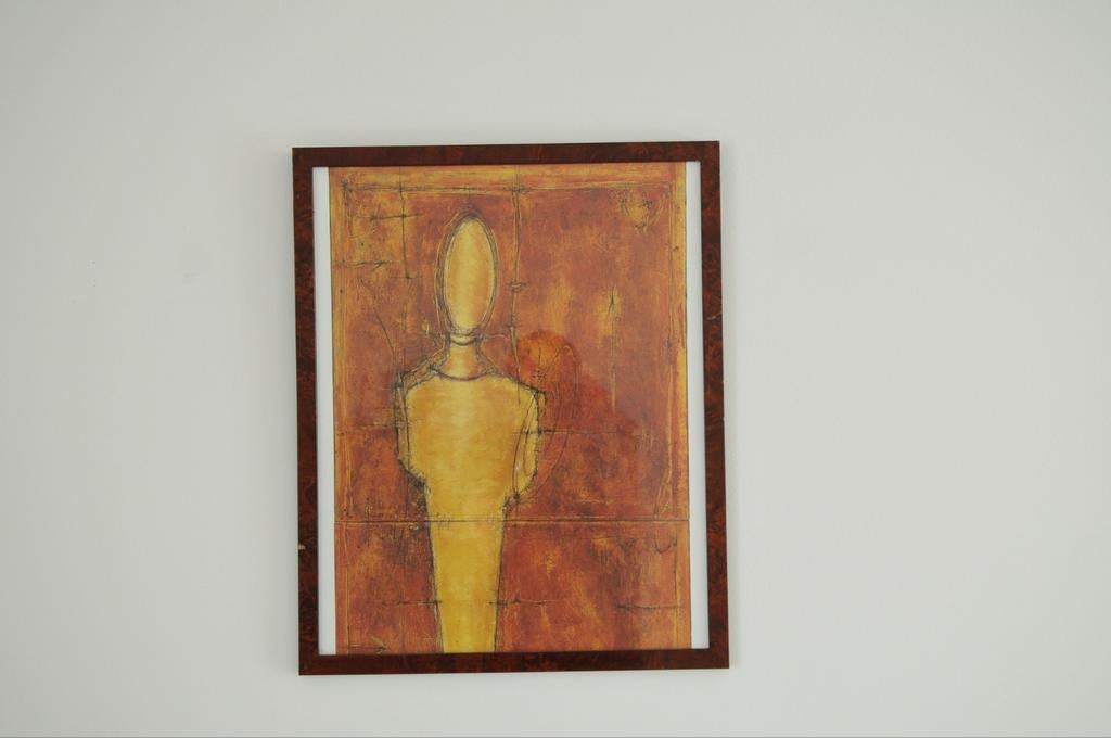 Affiche artistique abstraite encadrée – Figure moderne, Enlèvement