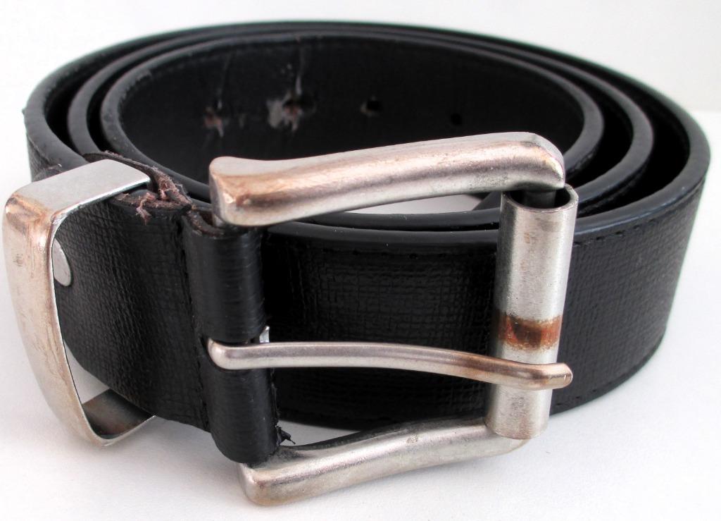 riem zwart 110cm lang 4cm breed Bel & Bo, Zwart, Riem of Ceintuur, Gedragen, 105 tot 115 cm