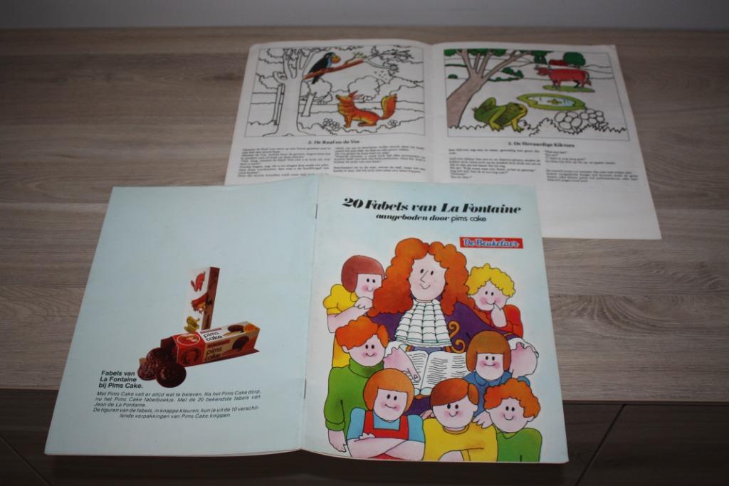 2 x boek , De Beukelaer , 20 fabels van La Fontaine +prenten, Livres, Livres d'images & Albums d'images, Enlèvement ou Envoi, Utilisé