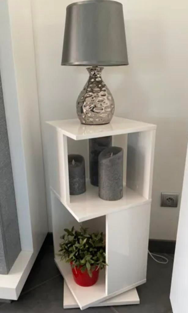 Meuble pivotant laqué blanc, Maison & Meubles, Enlèvement