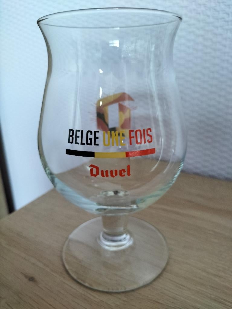 Duvelglas Belge une fois, Ophalen of Verzenden, Zo goed als nieuw, Glas of Glazen, Duvel
